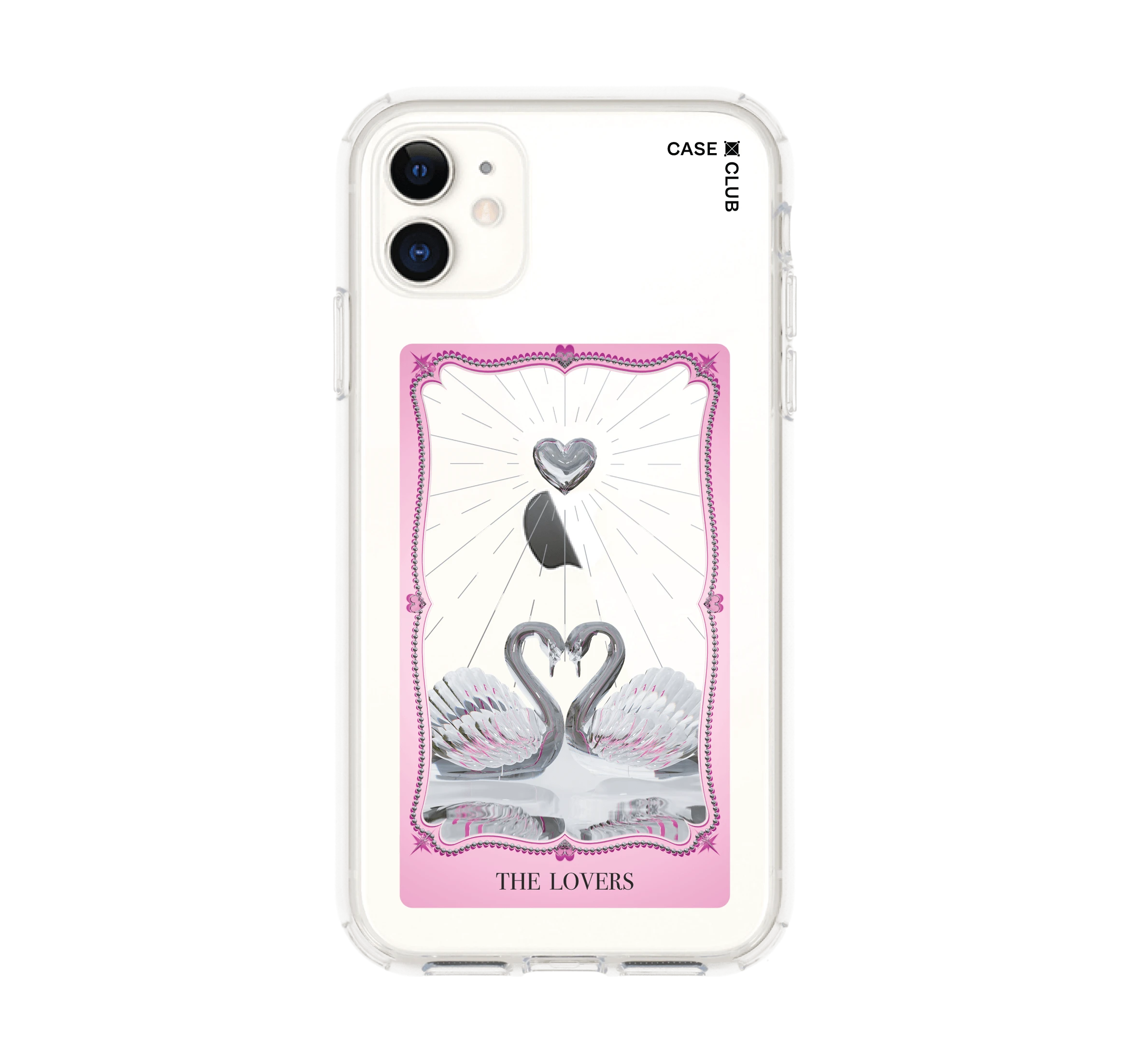 เคสใส iphone 11 คู่รักหงส์ขาว